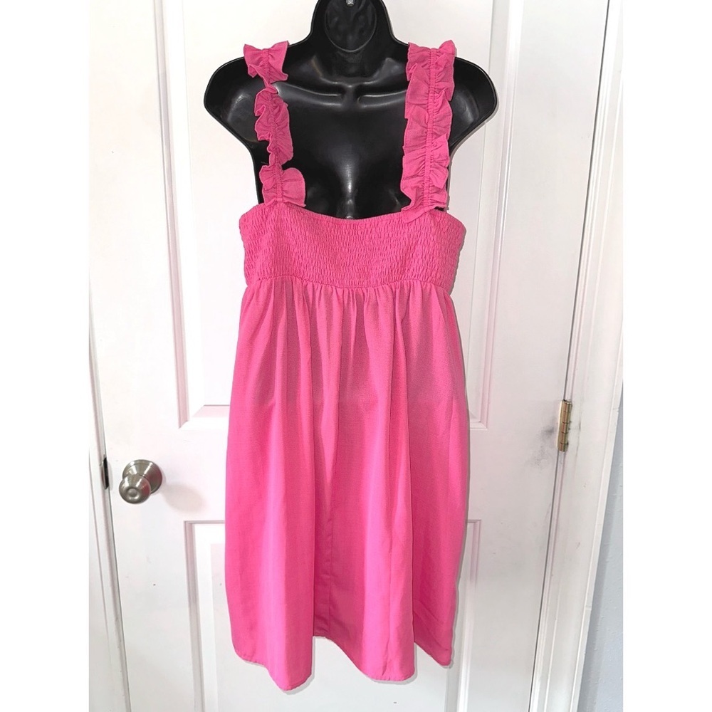 Perfectly Priscilla pink ruffle dress - Picture 6 of 8